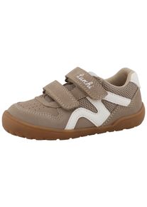 Barfu&szlig;schuh Lurchi "Jamin, Barefoot", Jungen, Gr. 25, beige, wei&szlig;, Lederimitat, Textil, Veloursleder, Schuhe Barfu&szlig;schuh, Klettschuh, Freizeitschuh, Gr&ouml;&szlig;enschablone zum Download