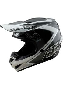 Troy Lee Designs GP Shutter, casque de motocross , couleur: Gris Clair/Gris Fonc&eacute;/Blanc , taille: XL