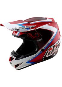 Troy Lee Designs GP Shutter, motocross helmet , color: Red/Dark Red/White , size: M