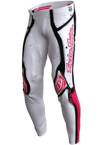 Troy Lee Designs SE Ultra Membrane, pantalon en textile , couleur: Blanc/Rouge/Noir , taille: 34