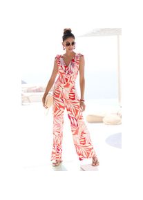 Lascana Overall mit B&auml;ndern zum Raffen der Tr&auml;ger blau, Gr&ouml;&szlig;e 42