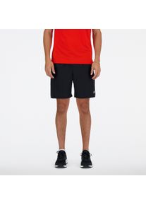 Laufshorts New Balance "SPORT ESSENTIAL SHORT 7", Herren, Gr. M, N-Gr, schwarz, Stoff, Obermaterial: 100% Polyester, unifarben, Hosen Laufshorts, mit feuchtigkeitsabweisender Technologie, atmungsaktiver Innenslip