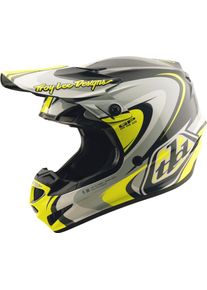 Troy Lee Designs GP Pro Crossover, kask motocrossowy , kolor: Szary/Czarny/Neonowyowy-Ż&oacute;łty , rozmiar: L