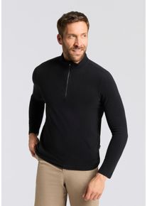 Fleeceshirt Killtec "KSW 63 MN FLC SHRT", Herren, Gr. XL, schwarz, Obermaterial: 100% Polyester, Shirts Fleeceshirt, w&auml;rmend