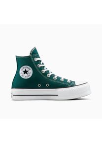 Sneaker Converse "CHUCK TAYLOR ALL STAR LIFT", Damen, Gr. 37, schwarzly jaded, wei&szlig;, schwarz, Textil, Schuhe Sneaker
