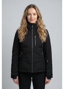 Skijacke Icepeak "Icepeak FLOVILLA", Damen, Gr. 44, schwarz (basic schwarz), Obermaterial: 100% Polyester. Futter: 100% Polyester. Wattierung: 100% Polyester, Jacken Skijacke, f&uuml;r Alpinski und Snowboard, wasserdicht, winddicht, atmungsaktiv