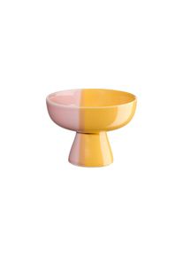 Asa schaal op voet, passion fruit smoothie