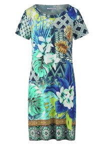 Peter Hahn F&uuml;rstenberg - Kleid mit Rundhals-Ausschnitt, blau, Gr. 38, Viskose