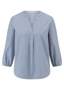 Peter Hahn - Bluse mit Rundhals-Ausschnitt, blau, Gr. 42, Kunstfaser