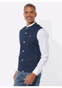 Herren Trachtenweste mit Stehkragen dark blue Gr&ouml;&szlig;e 60