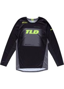 Troy Lee Designs Scout GP Pro Fade Out, maillot , couleur: Noir/Gris/Jaune N&eacute;on , taille: XL