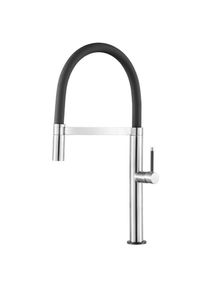 AqvaZone AqvaKitchen Sp&uuml;ltischarmatur 083159770 Edelstahl geb&uuml;rstet, mit Geschirrbrause