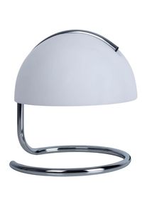 N&auml;ve n&auml;ve, Tischleuchte &raquo;Burano&laquo; E27 1 Stk. halbkugelf&ouml;rmiger Glasschirm, 1x E27, Zuleitung schwarz 150cm, wei&szlig;, 1, wei&szlig;