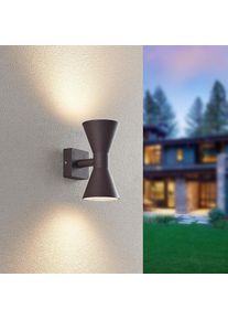 Trio Leuchten, Au&szlig;en-Wandleuchte &raquo;ARDAS, up-and-down Licht Fassadenleuchte, exkl 2x GU10 max 10W, IP44&laquo; GU10 1 Stk. warmwei&szlig; - kaltwei&szlig; Outdoor 