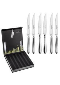 Picard & Wielp&uuml;tz Solingen, Steakmesser &raquo;Landhaus, im Geschenkkarton&laquo; praktisches Steakmesser-Set, silberfarben, Edelstahl,