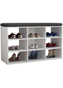 Vcm, Schuhregal &raquo;Holz Regal Schuhschrank Schuhregal Hinsol XS&laquo; 1 Stk. tlg., Wei&szlig;, B/H/T: 80 cm x 30 cm, Wei&szlig;