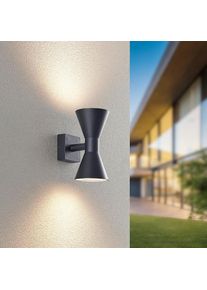 Trio Leuchten, Au&szlig;en-Wandleuchte &raquo;ARDAS, up-and-down Licht Fassadenleuchte, exkl 2x GU10 max 10W, IP44&laquo; GU10 1 Stk. warmwei&szlig; - kaltwei&szlig; Outdoor 