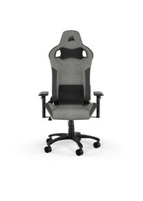 Corsair, Gaming Chair &raquo;T3 Rush (2023) - Grey and Charcoal&laquo; (), Grey & Charcoal + schwarz, 100 mm verstellbare Sitzh&ouml;he: Stellen Sie Ihren Sitz m&uuml;helos