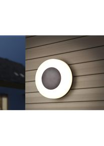 REALITY LEUCHTEN, LED Au&szlig;en-Wandleuchte &raquo;MORENA, runde LED Wandlampe Deckenlampe Hauswand Fassade Garten IP54&laquo; LED-Board 1 Stk. warmwei&szlig; - kaltwei&szlig; 