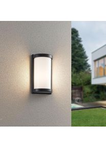 REALITY LEUCHTEN, Au&szlig;en-Wandleuchte &raquo;PUELO, Outdoor Wandlampe Hauswand Fassade Garten, exkl 1x E27 max 10W&laquo; E27 1 Stk. warmwei&szlig; - kaltwei&szlig; halbrunde 