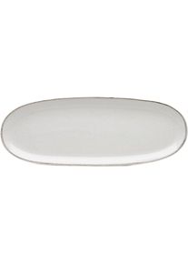 Van Well, Servierplatte &raquo;Platte Urban, 34 x 12, 5 cm, 4 St&uuml;ck&laquo; sp&uuml;lmaschinen- und mikrowellengeeignet, creme, Steinzeug, B/H/L: 12,5 cm x 2 cm x 34 cm