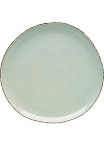 Van Well, Speiseteller &raquo;Urban, flacher Teller 27 cm, 6 St&uuml;ck&laquo; sp&uuml;lmaschinen- und mikrowellengeeignet, gr&uuml;n, Steinzeug, 27 cm, gr&uuml;n