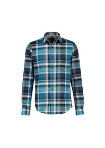 Lerros, Herren, Karohemd &raquo;Herrenhemd in Karo-Flanellqualit&auml;t&laquo;, MINERAL BLUE, 4XL - extraweit, Gro&szlig;es, kerniges Karomuster