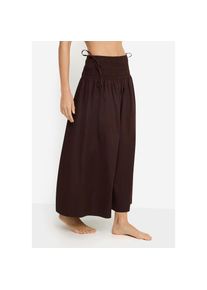 LSCN by LASCANA, Damen, Maxirock, dark brown, 38, dark brown, Langer Rock aus Webware