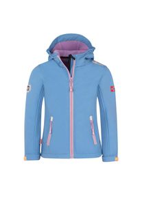 Trollkids, Damen, Softshelljacke &raquo;GIRLS TROLLFJORD JACKET&laquo; f&uuml;r Kinder und Jugendliche, sportlicher Stil, winddicht, cornflower/violet sorbet, 104, 