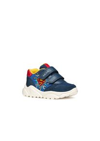 Geox, Herren, Lauflernschuh &raquo;B CIUFCIUF BOY&laquo; Babyschuh mit farbigen Bes&auml;tzen, Gr&ouml;&szlig;enschablone zum Download, blau-rot, 25, SUPERMAN Lauflernschuh mit 