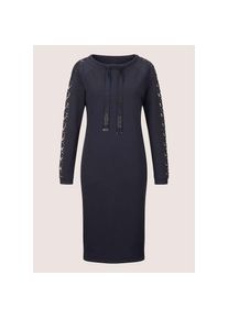 Madeleine Mode MADELEINE, Damen, Sommerkleid &raquo;Jerseykleid Stretch-Kleid mit Spitze und Strass&laquo; Jerseykleid mit Spitze und Strasssteindeko, marine, 36 - N-Gr, 