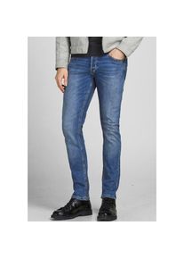 Jack & Jones Jack & Jones, Herren, &raquo;JJIGLENN Jeans mit schmaler Beinform und Stretch f&uuml;r Komfort&laquo; Baumwollmischung, slim fit, blue denim, L&auml;nge 32, 30 - L&auml;nge 32, 