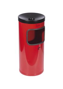 TKG, Aschenbecher, Sicherheitswandascher &Oslash;180xH410mm rot mit Kippvorrichtung