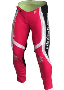 Troy Lee Designs SE Pro Stripes, stoffen broek , kleur: Rood/Zwart/Wit , maat: 32