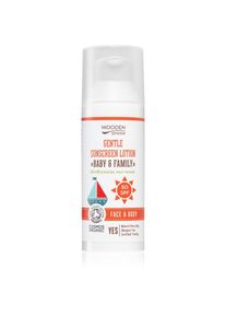 WoodenSpoon Baby & Family v&eacute;dő naptej az eg&eacute;sz csal&aacute;dnak SPF50 50 ml