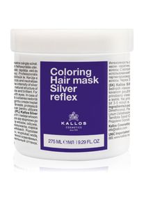 Kallos Coloring Hair Mask Silver Reflex haj maszk semleges&iacute;ti a s&aacute;rg&aacute;s t&oacute;nusokat 275 ml
