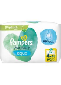 Pampers Harmonie Aqua nedves t&ouml;rlőkendő gyerekeknek 4x48 db
