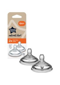 Tommee Tippee Natural Start Anti-Colic Teat etetőcumi Fast Flow 6 m+ 2 db