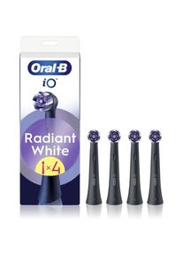 Oral-B iO Radiant White csere fejek a fogkef&eacute;hez feh&eacute;r&iacute;tő rostokkal Black 4 db