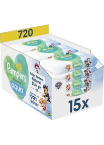 Pampers Harmonie Aqua Paw Patrol nedves tiszt&iacute;t&oacute; t&ouml;rlőkendők gyermekeknek 720 db