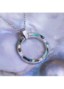 Holzkern Necklaces Femme Argent et Abalone