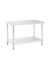 Rozsdamentes ac&eacute;l munkaasztal - ECO - 120 x 70 cm - 250 kg - ROYAL CATERING RCAT-120/70-NW