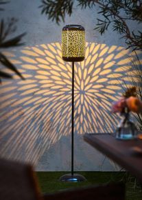 Lampada solare decorativa da terra, Nero, Taglia 152 cm, bonprix