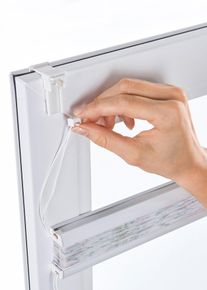 Tenda plissettata a fiori, Bianco, Taglia 130x40 cm, bonprix