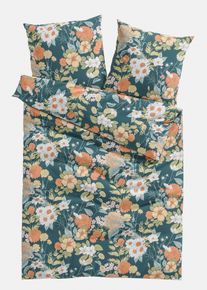 Sengesett i bomullsmiks, gr&oslash;nn, st&oslash;rrelse 135x200 cm, bonprix