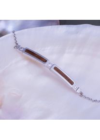 Holzkern Pulseras Mujer plata y Nogal
