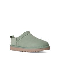 UGG Australia Clog UGG "Unisex CLASSIC MICRO", M&auml;dchen, Gr. 5 (36), artichoke, Veloursleder, Schuhe Clog, Homeslippers, Pantoffel, Schlupfschuh im neuen Design