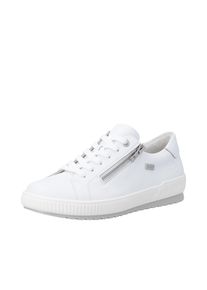 Sneaker Remonte, Damen, Gr. 37, wei&szlig;, Leder, unifarben, Basic, Schuhe Sneaker, Freizeitschuh, Halbschuh mit seitlichem Rei&szlig;verschluss und TEX-Membran