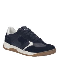 Keilsneaker Josef Seibel "Arleen 01", Damen, Gr. 42, schwarz, wei&szlig;, Leder, Veloursleder, kontrastfarbene Details, Schuhe Keilsneaker, Freizeitschuh, Halbschuh, Schn&uuml;rer, Kontrastbesatz, G-Weite