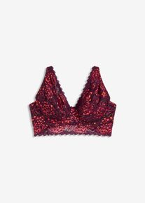 Soutien-gorge minimiseur en dentelle - rouge - taille 110C - bonprix
